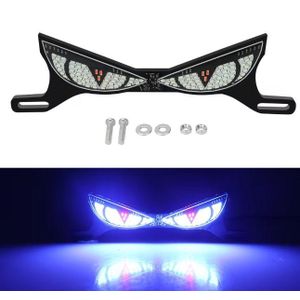 Motorcycle License Plate Tail Light Modified Decorative Atmosphere Lamp LED Devil Eye Strobe Single Lights 12V Universal