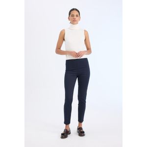 Defacto Cigarette Regular Waist Straight Leg Satin Fabric Trousers