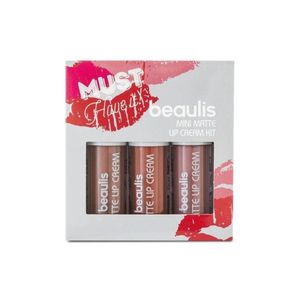 beaulis Must Have It Mini Matte Lip Cream Kit set of 3 Lipsticks - 230 Fundamentals - Made in Turkey by Gratis