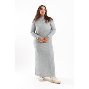 Clue Ribbed Maxi Dress With Long Sleeves
