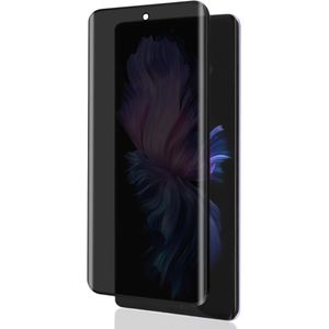 شاشة حماية للخصوصية لموبايل فيفو V40 5G، قطعة واحدة من غشاء زجاجي مقوى مضاد للتجسس، خالي من الفقاعات ومضاد للخدش وسهل التركيب 