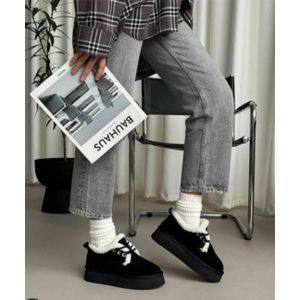 stylish winter shoes shamwa material black color