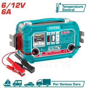 TOTAL TBC1501 Battery Charger – 6V / 12V - 40–90Ah   