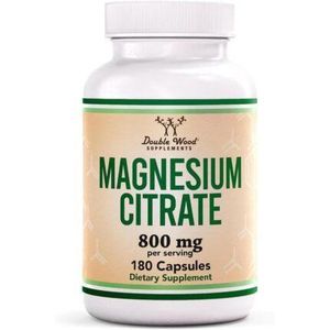 Wood, Magnesium Citrate, 400mg, 180 Capsules