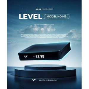 Level جهاز استقبال فضائي ليفل G10 بدقة Full HD 1080p، مع واي فاي داخلي وبلوتوث، منفذ LAN، دعم USB، تقنية H.265