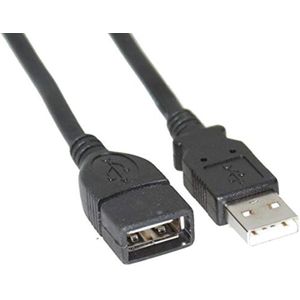 كابل تمديد USB بطول 1.4 متر - اسود، لكومبيوتر - بي سي