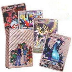 55-piece Pokemon Cards (Foil) (Vmax, V, GX, EX and Basic Cards) - Rose Gold