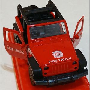 METAL OPEN 4*4 FIRE CAR TOY