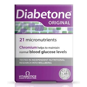 Vitabiotics Diabetone Original 30 Tablets Zinc Supplement