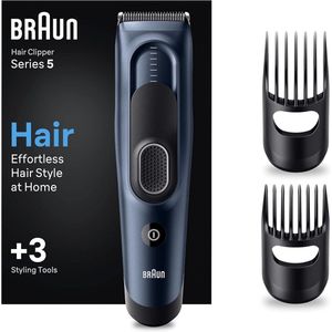 Braun ماكينة قص الشعر Series 5 قابلة للشحن، اسود - HC5350