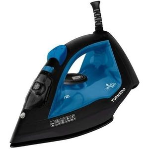 Tornado Steam Iron 2200 Watt Ceramic Soleplate, Tank Capacity 300 Ml, Anti-Drip, Adjustable Steam Dark Blue - Green TST-2200NC (Multi Color) 