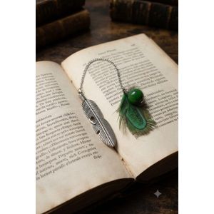 Elegant Feather-Design Metal Bookmark – A distinctive accessory for reading enthusiasts and a gift for book lovers.