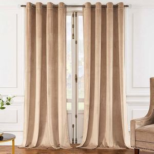 HOMESTA Aero Linen heat-insulating curtain, equipped with steel rings, (COFE, 140 * 250)