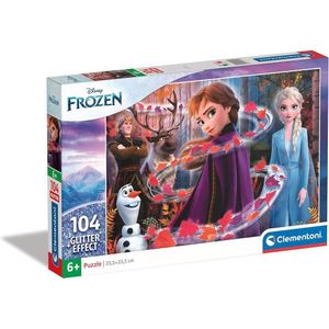 Clementoni Disney Frozen 2 Glitter Effect Puzzle 104 Pieces - 20162
