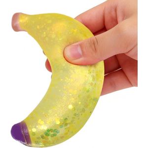 Squeeze Toys for Kids - Relaxing Party Favors,Soft Banana Fidget Sensory Toys  for Relaxation Child Home Office Classroom Teens Adults Students