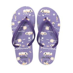 Activ Printed Thong Slip On Slipper - Purple