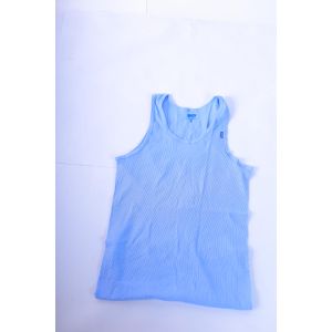 Cottonil basic cotton no sleeves under wear shirt for men-cyan-6