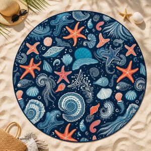 Snooze Summer beach mat, sea shell design