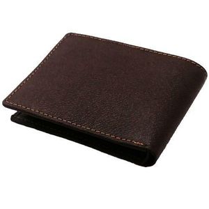Wallet Natural Leather For Men Brown Color