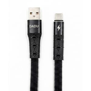 Dadu DC-C61 USB to Type-C Fast Charging Cable – 3A – Data Transfer – Durable Metal Connector – Fireproof PC Material