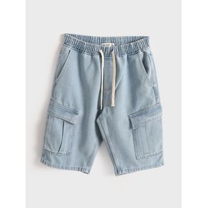 LC Waikiki Elasticated Waist Basic Men's Denim Shorts