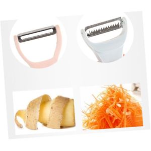 Veggie Slicer - Two Piece Kitchen Tool for Peeling and Shredding Vegetables Effortlessly, Designed with Comfort Grip to Prevent Slipping, Ensures Safe and Quick Food Preparation Daily Use