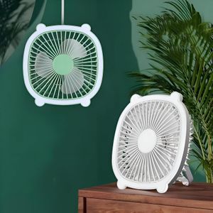 Quiet USB Fan - Versatile Mini Fan with 3 Speed Options and Built-in LED Light, Ideal for Table Use at Home or on the Go, USB Rechargeable