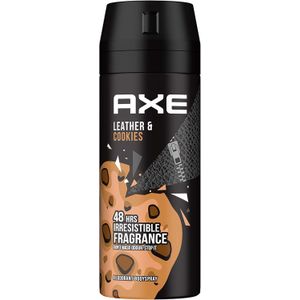 Axe بخاخ جسم للرجال الجلد والكوكيز 150 مل عرض ترويجي
