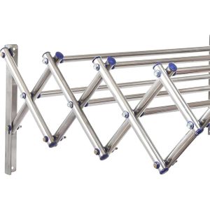 Wall Mounted Clothes Drying Rack, Strong and Rustproof Clothes Drying Rack, Can Hold Over 20 Kg, Indoor Space and Night Drying, (6 Rope Hanger)