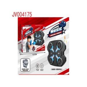 Smart Music Boxing Target Wall Mounted Training Pad with Bluetooth Lights and Gloves for Kids and Adults