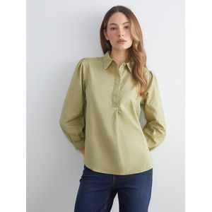 LC Waikiki Collared Neck Linen Blend Blouse