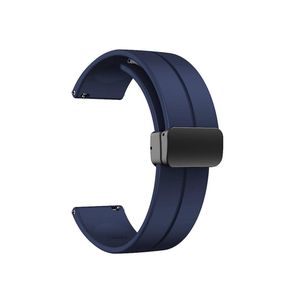 سوار ساعة سيليكون بمشبك مغناطيسي مقاس 22 مم، متوافق مع سوار مقاس 22 مم لساعة CMF Watch Pro/CMF Watch Pro 2 - (السوار فقط) أزرق