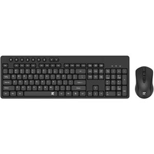 Redragon طقم لوحة مفاتيح وماوس لاسلكي BS-7094 - لاسلكي USB - يدعم اللغتين العربية والإنجليزية - أسود