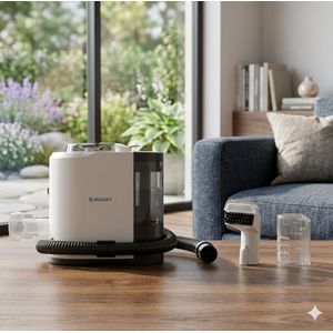 Jamaky The 1612 model stain and upholstery cleaner is a 3-in-1 device designed for washing and cleaning carpets, sofas, and fabrics. It has a power of 5000 watts.