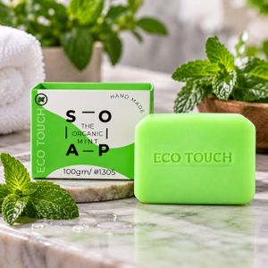Ecoway صابونة إيكو تاتش بالنعناع من إيكواي – صابون طبيعي يدوي متعدد الاستخدامات – 100 جم