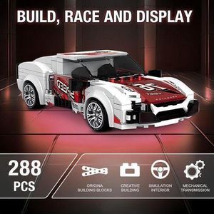 General Sports Car Building Set – 288 Pieces – Collectible Racing Car Model with Simulated Interior Details and Mechanical System – STEM Educational Toy for Children Ages 6 and Up – For Building, Racing, and Display