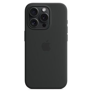 Apple iPhone 15 Pro Silicone Case with MagSafe - Black