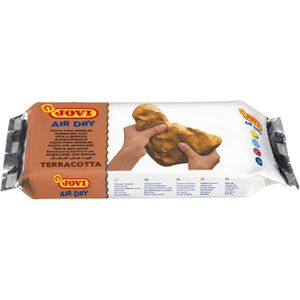 Jovi European Air-Dry Modelling Clay Natural Terracotta (Brown) Non-Toxic Clay Pack of 1 1Kg Ideal for Sculpting Pottery Art & Craft Handicraft Educational Purpose Fine Motor Skills