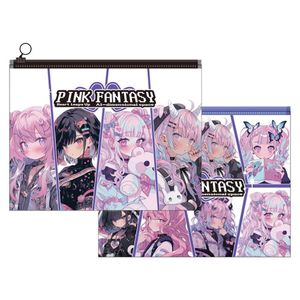 M&G مجلد مستندات Chenguang Pink Fantasy بسحاب - الحجم: A5 - 1 قطعة - رقم: ADM945S4