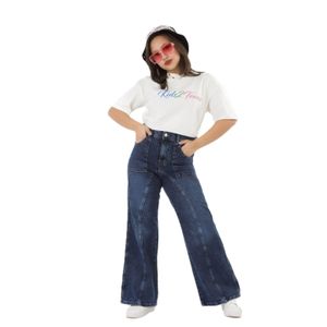 بنطلون جينز بناتي محير Wide Leg واسع – Girls Baggy Denim Jeans – ستايل كاجوال للمراهقات من سن 11 إلى 16 سنة – بنطلون جينز عصري مريح موضة 2026 موديل رقم 193