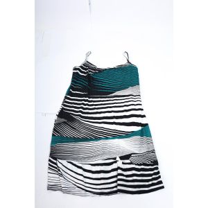 Izor women dress nightowns izor-green&black&white-s