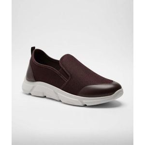 Freska Breathable Slip-On Sneakers- Brown
