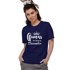 Art Gallery تيشيرت عيد ميلاد ملكات شهر ديسمبر كحلي