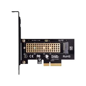 M.2 NVME SSD to PCIe 3.0 x4 Adapter, M.2 2280 2260 2242 2230 SSD to PCIe 3.0 x4 Host Controller Expansion Card with Aluminum Heatsink for PC Desktop, Support Windows, Mac & Linux OS