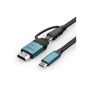 Onten OTN-UC956 USB-C to USB-C & 4K30HZ HDMI Cable 2m