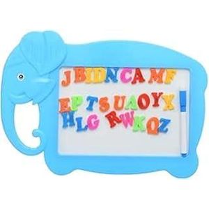 Magnetic And Writing Board with Cute Elephant Design for Hand-Eye Coordination (30x20cm) - Blue
