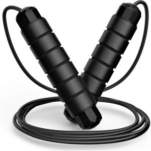 Rapid Speed Jump Rope with Ball Bearings, Tangle-Free Steel Skipping Rope with Adjustable Foam Handles for Fitness & Exercise – multicolor
