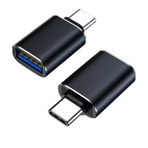 محول OTG من USB-C إلى USB 3.0 (منفذ USB C ذكر إلى USB A أنثى) - تحويلة لنقل البيانات بسرعة عالية لأجهزة ماك بوك، الآيباد والهواتف الذكية