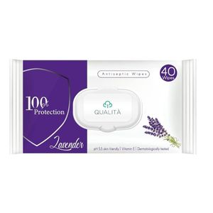 Qualita Lavender Antiseptic Wipes 40 wipes