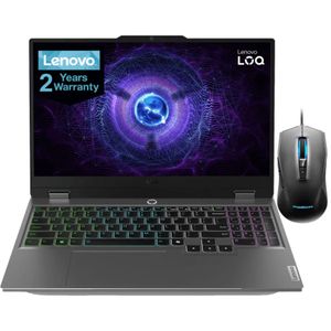 Lenovo  LOQ 15IRX9 83DV012HED Intel Core i5-13450HX - NVIDIA GeForce RTX 3050 6GB - 24GB DDR5  - 512GB SSD - 15.6 FHD IPS 144Hz 100%SRGB - M100 RGB Mouse